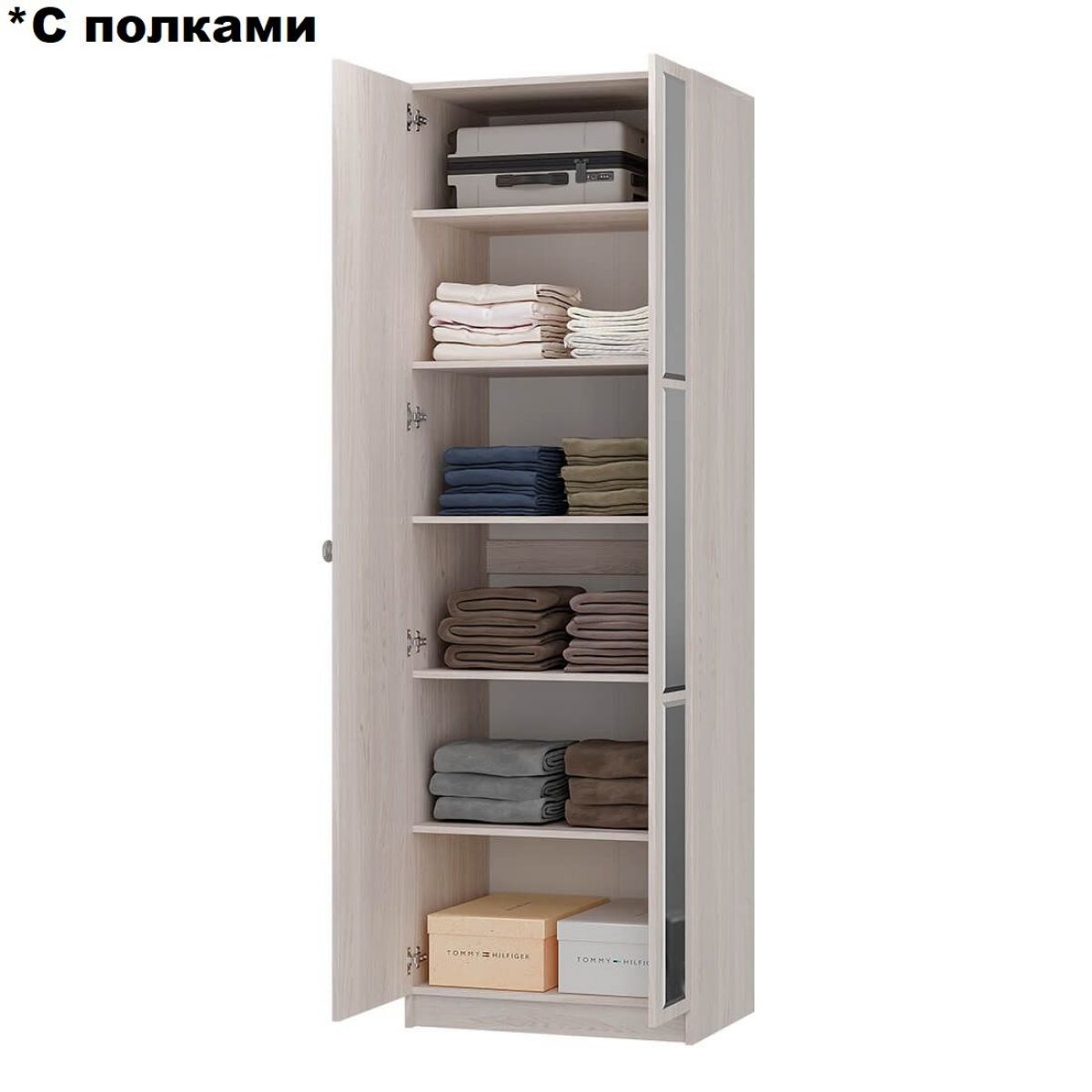 Шкаф 2-х створчатый Зарина ШК-01 (ясень белый) | фото 3