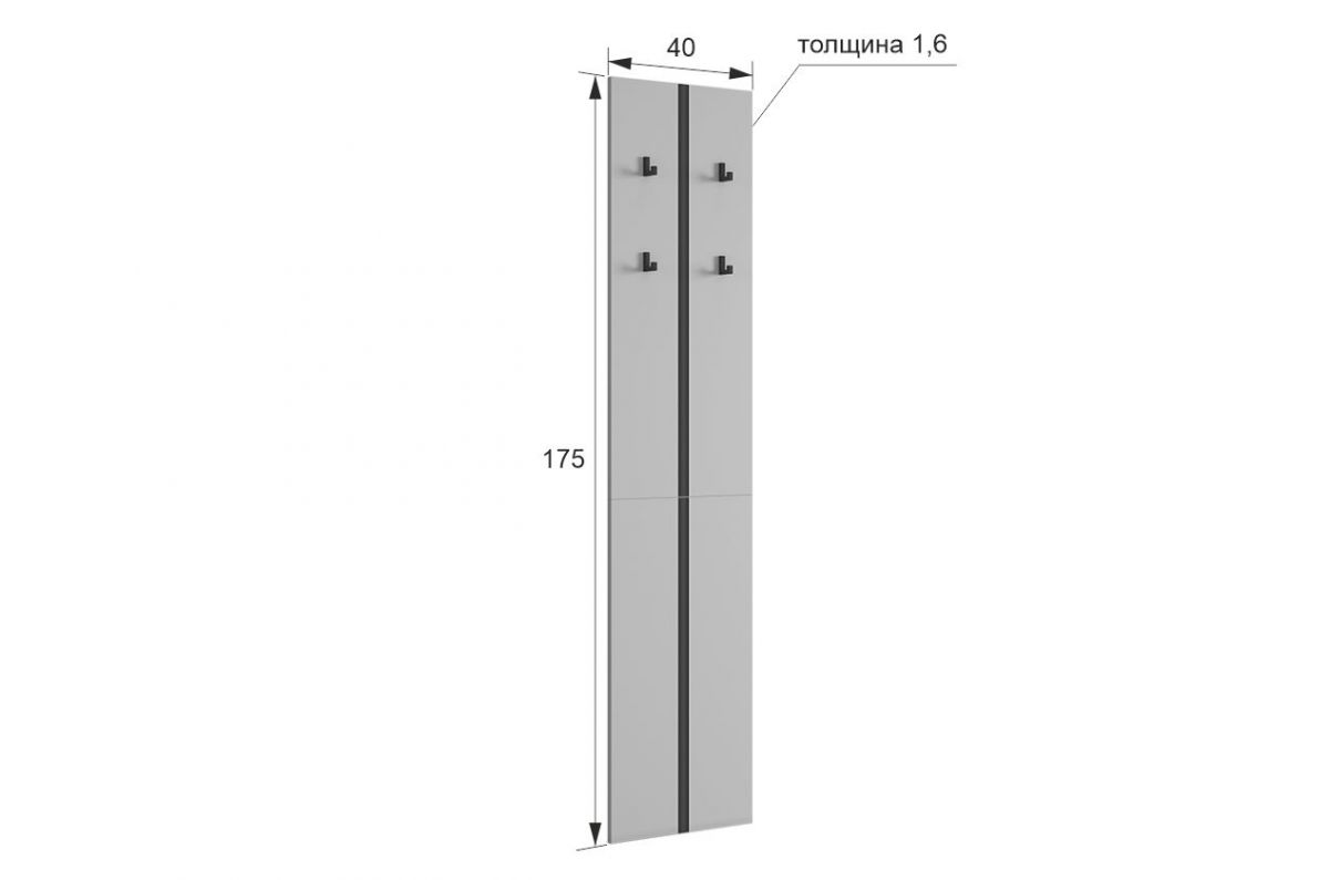 МЕРСИ Прихожая (модульная) белое дерево | фото 2