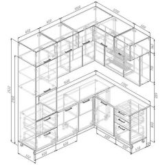 Кухонный гарнитур Демо 2200*1700 (Стол. 38мм) | фото 2