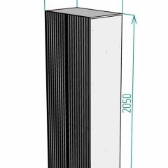 Шкаф Linnea MHR-2-2 2050х800х510 (Белый-М 11.1.2) | фото 2