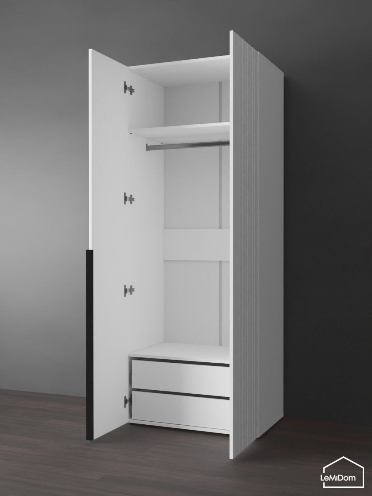 Шкаф Linnea MHR-2-3 2050х800х510 (Белый-М 11.1.2) | фото 6