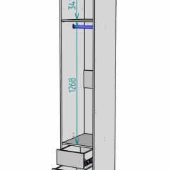 Шкаф Linnea MHR-1-3 2050х400х510 (ДВ-М 11.1.25) | фото 3