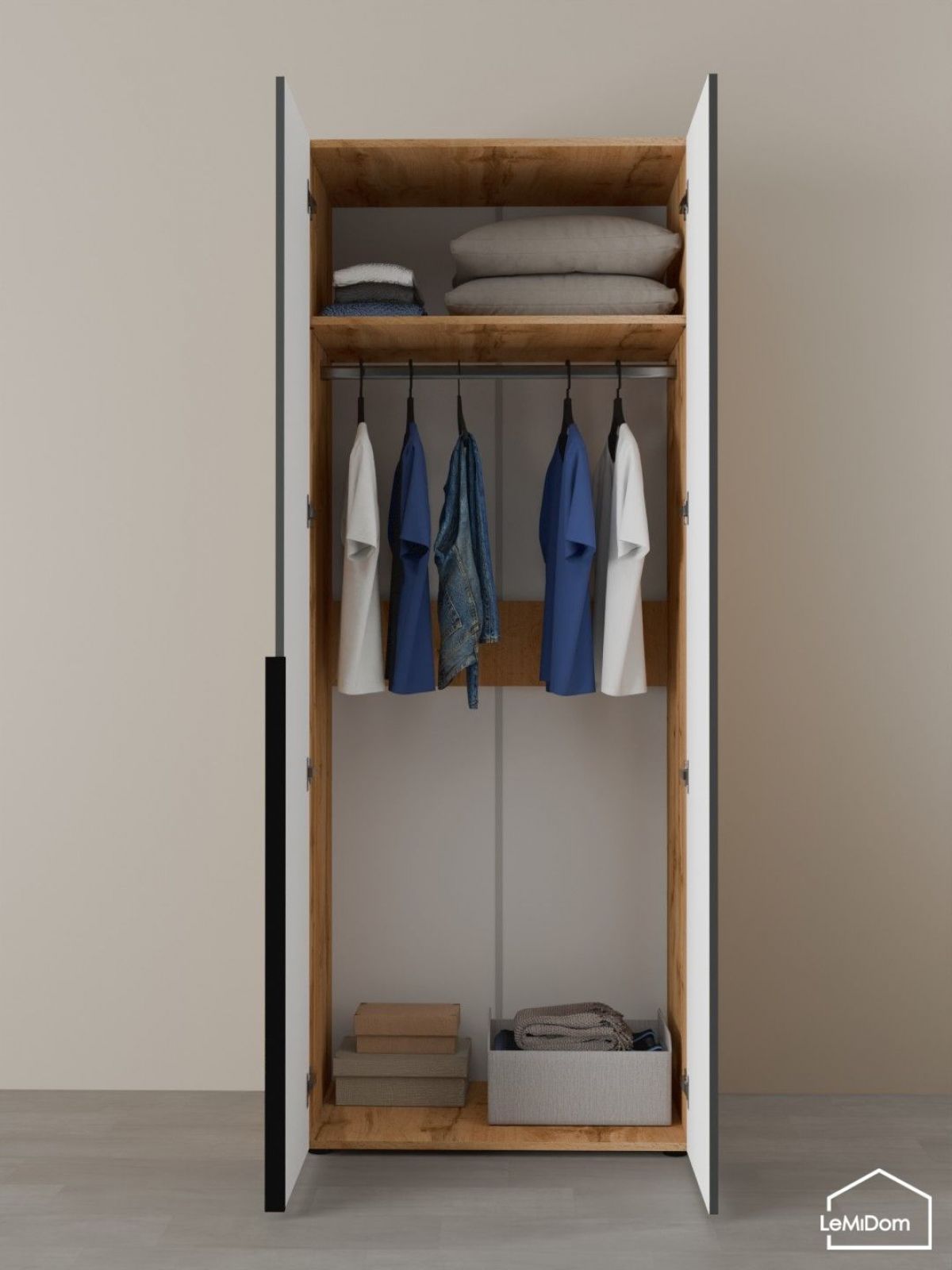 Шкаф Linnea MHR-2 2050х800х510 (ДВ-М 11.1.25) | фото 4