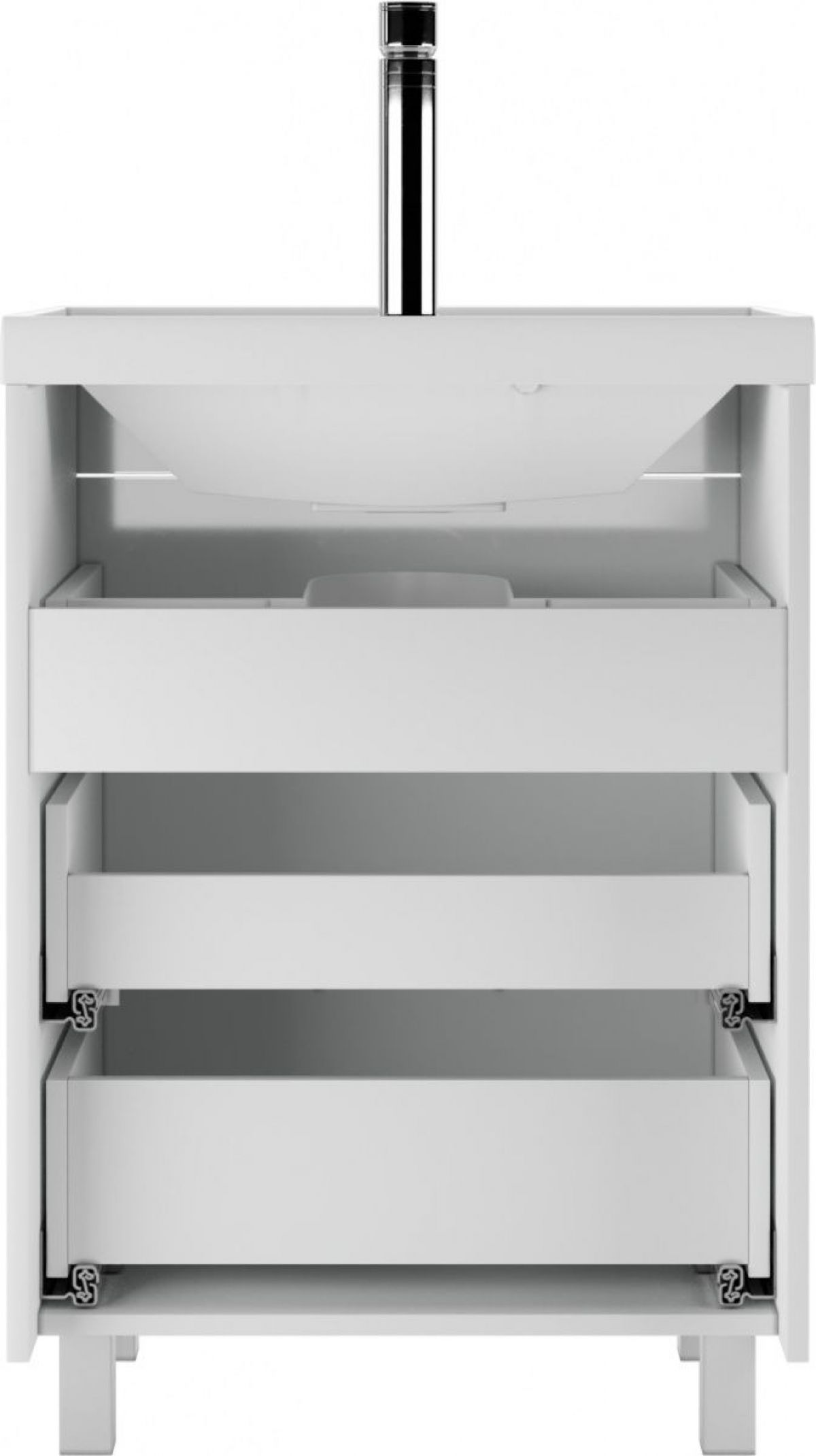 Тумба под умывальник "UNIT 60" Topaz с тремя ящиками В3 Домино (DT6401T) | фото 4