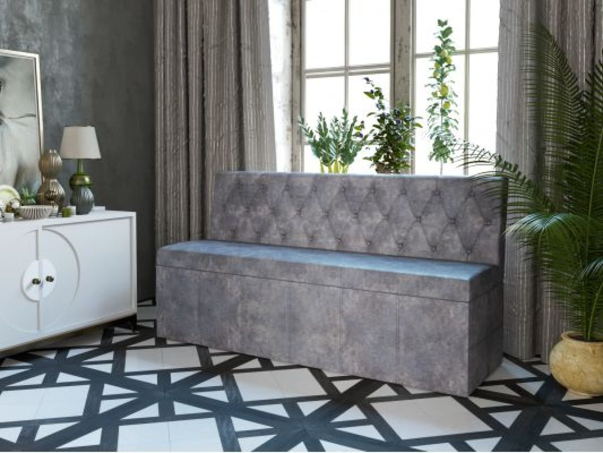 Скамья прямая НИЦЦА Темно-серый | фото 3