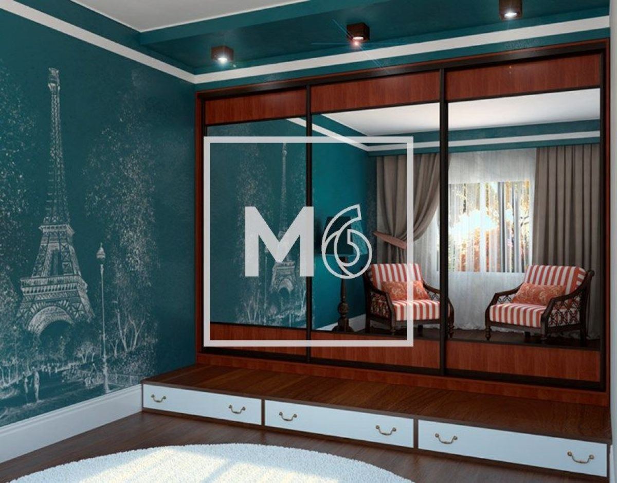 Шкаф-купе Татьяна 3000 (ЛДСП/Зеркало/ЛДСП) ЛДСП 1 кат. | фото 5