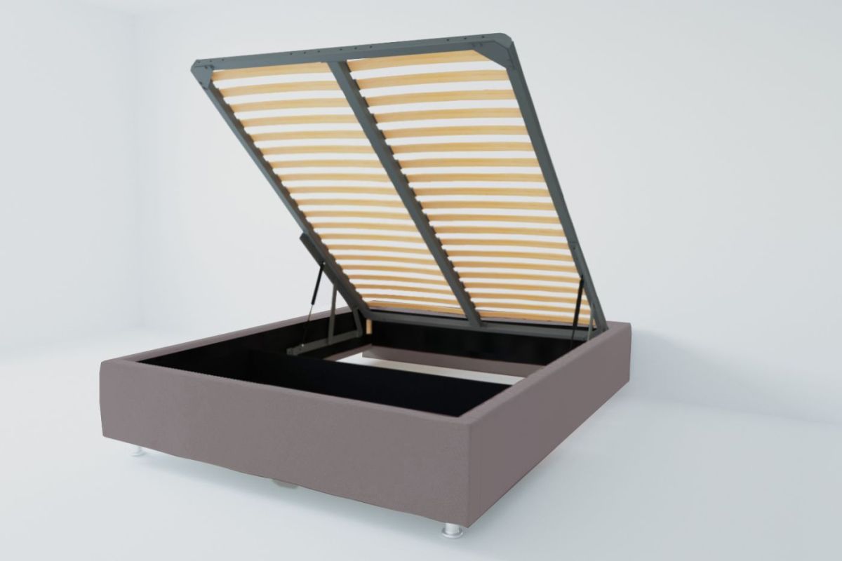 Кровать Подиум с ПМ 1200 (велюр темно-серый) | фото 2