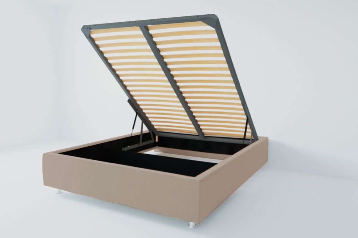 Кровать Подиум с ПМ 800 (велюр серая) | фото 2