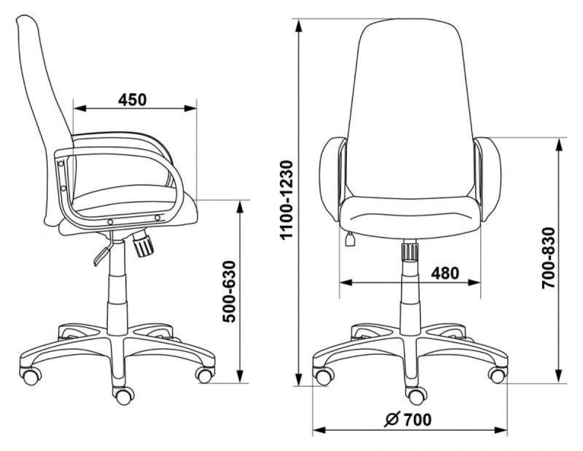 Кресло руководителя Бюрократ CH-808AXSN/TW-10 синий | фото 3