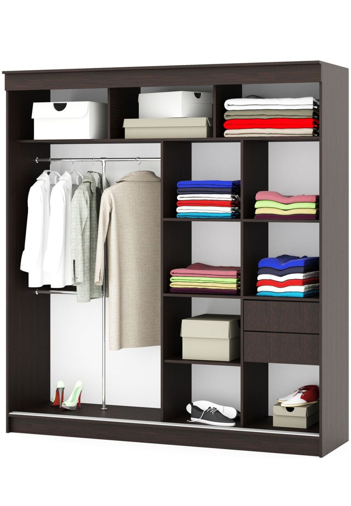 Шкаф-купе Орион 2.0 серия Альянс (Венге) | фото 2