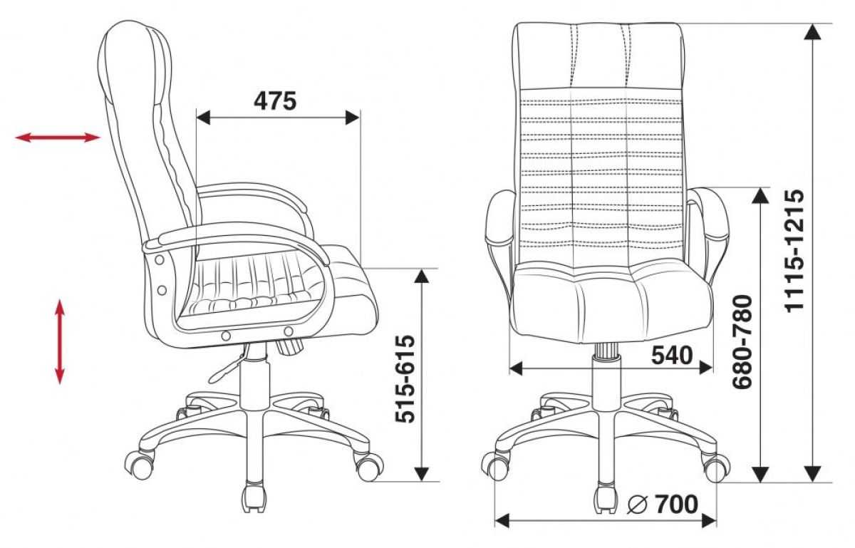 Кресло руководителя Бюрократ KB-10/BLACK | фото 4