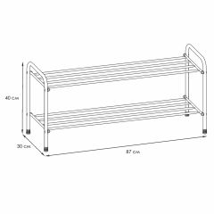 ПДОА32 Б Подставка для обуви "Альфа 32" Белый | фото 2