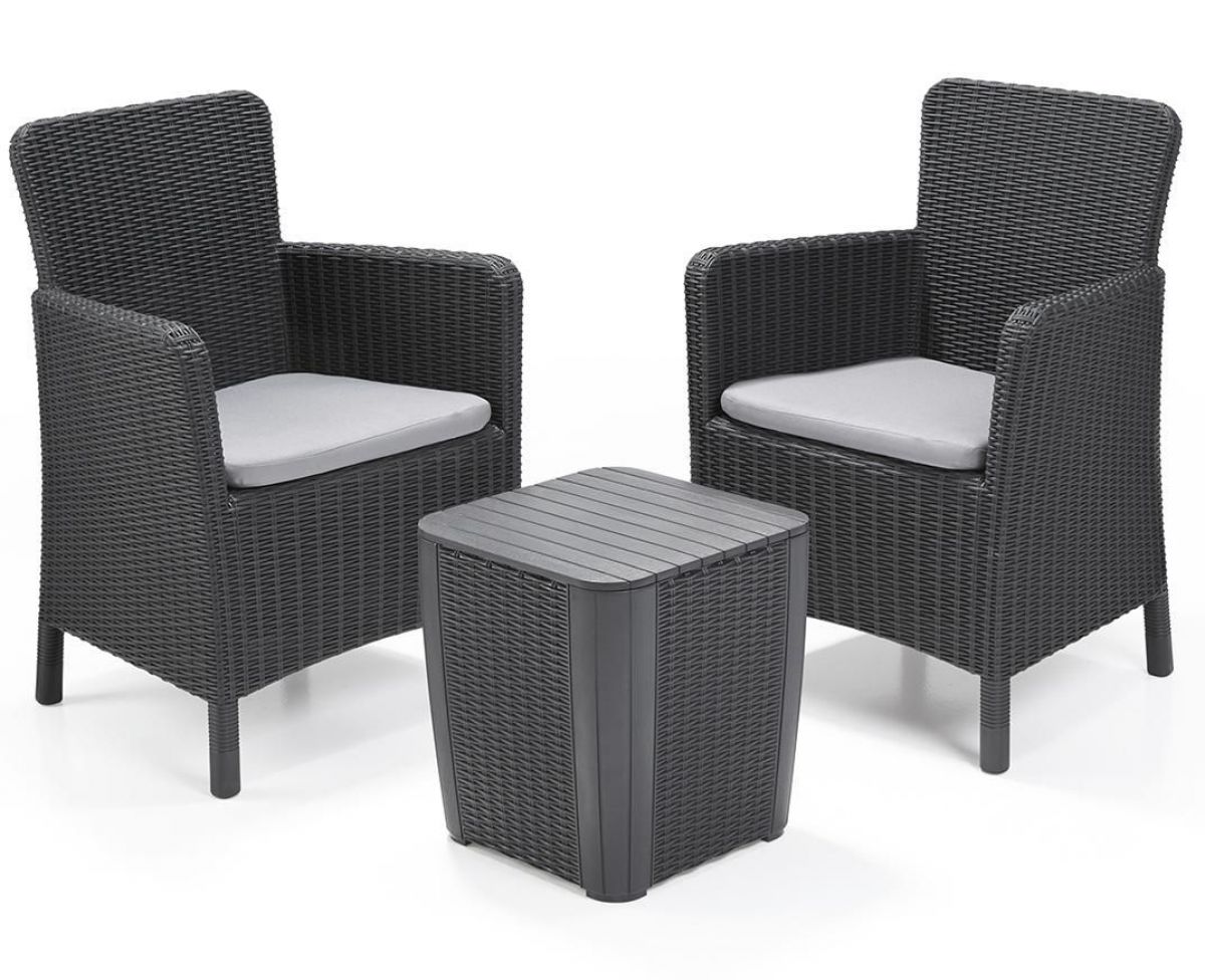 Комплект мебели Трентон балкон (Trenton Balcony graphite) графит | фото 2